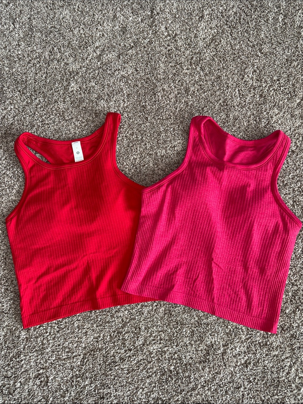 TWO Lululemon Ebb to Street Cropped Racerback Tank Top *Light Support, B/C Cup 6